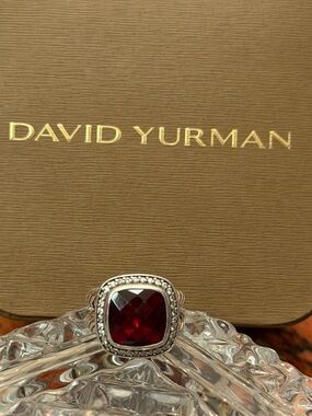 David Yurman Garnet and Diamond Albion Ring